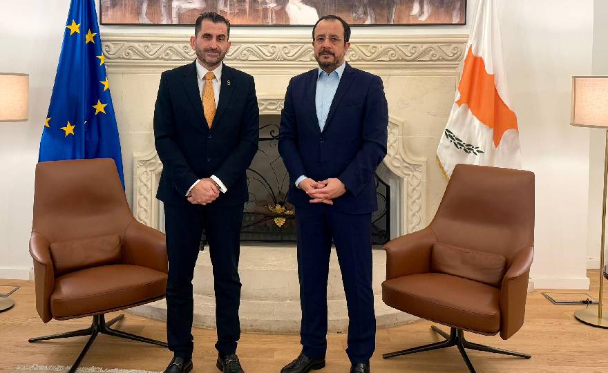 President Nikos Christodoulides of Cyprus meets with ICS Secretary General Elect